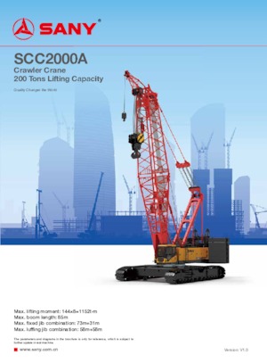 Lánctalpas daruk - rácsos gém Sany SCC2000A