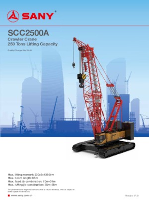 Lánctalpas daruk - rácsos gém Sany SCC2500A