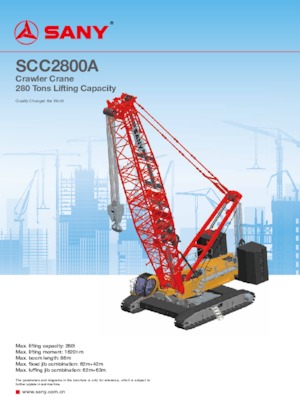 Lánctalpas daruk - rácsos gém Sany SCC2800A