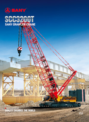 Lánctalpas daruk - rácsos gém Sany SCC3200T