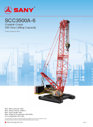 Lánctalpas daruk - rácsos gém Sany SCC3500A-6