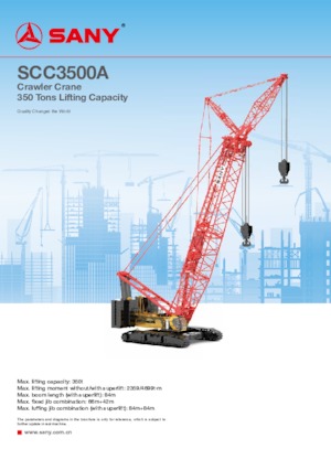 Lánctalpas daruk - rácsos gém Sany SCC3500A