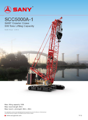 Lánctalpas daruk - rácsos gém Sany SCC5000A-1
