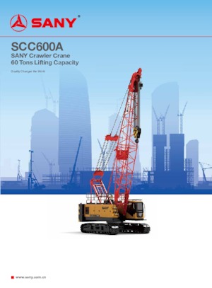 Lánctalpas daruk - rácsos gém Sany SCC600A