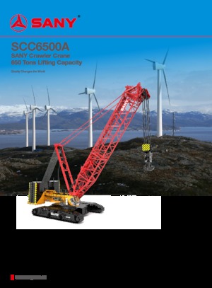 Lánctalpas daruk - rácsos gém Sany SCC6500A