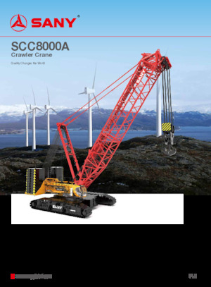 Lánctalpas daruk - rácsos gém Sany SCC8000A