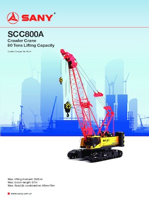 Lánctalpas daruk - rácsos gém Sany SCC800A