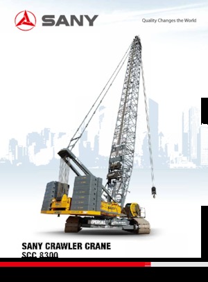 Lánctalpas daruk - rácsos gém Sany SCC8300