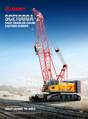 Lánctalpas daruk - rácsos gém Sany SCE1000A-2