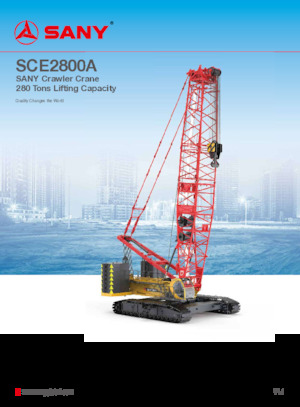 Lánctalpas daruk - rácsos gém Sany SCE2800A