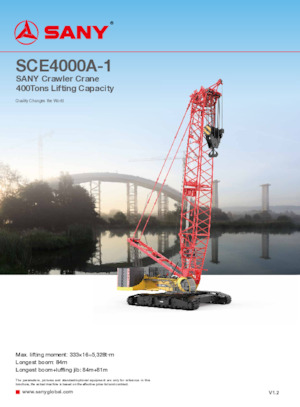 Lánctalpas daruk - rácsos gém Sany SCE4000A-1