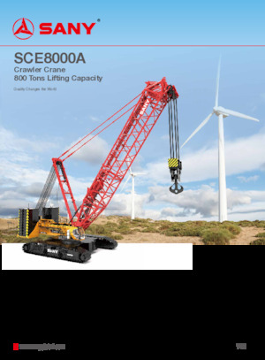 Lánctalpas daruk - rácsos gém Sany SCE8000A