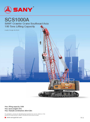 Lánctalpas daruk - rácsos gém Sany SCS1000A