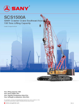 Lánctalpas daruk - rácsos gém Sany SCS1500A