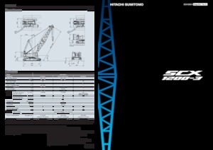 Lánctalpas daruk - rácsos gém Hitachi Sumitomo SCX1200-3