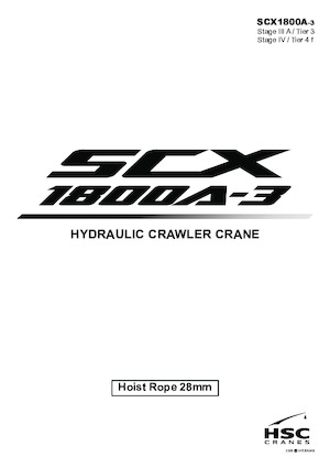 Lánctalpas daruk - rácsos gém Hitachi Sumitomo SCX1800A-3