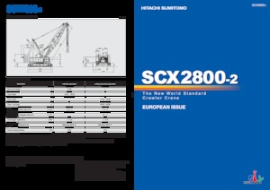 Lánctalpas daruk - rácsos gém Hitachi Sumitomo SCX2800-2