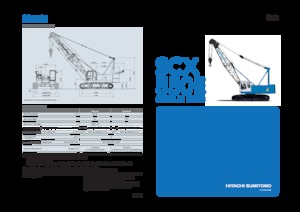 Lánctalpas daruk - rácsos gém Hitachi Sumitomo SCX550E