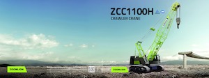 Lánctalpas daruk - rácsos gém Zoomlion ZCC1100H
