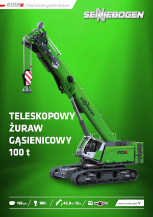 Lánctalpas daruk - teleszkópos gém Sennebogen 6103 E