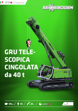 Lánctalpas daruk - teleszkópos gém Sennebogen 643E