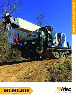 Lánctalpas daruk - teleszkópos gém Altec AC45-127S-TC