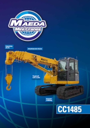 Lánctalpas daruk - teleszkópos gém Maeda CC 1485