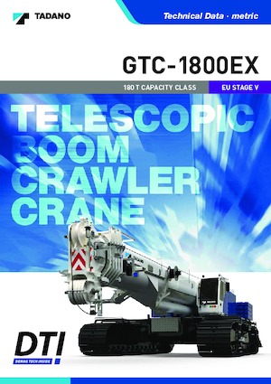 Lánctalpas daruk - teleszkópos gém Tadano GTC-2000