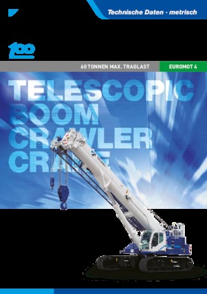 Lánctalpas daruk - teleszkópos gém Tadano GTC-600