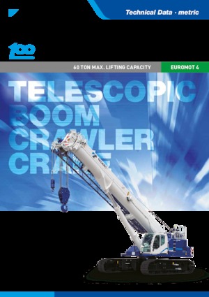 Lánctalpas daruk - teleszkópos gém Tadano GTC-600