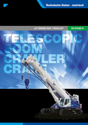 Lánctalpas daruk - teleszkópos gém Tadano GTC-600EX