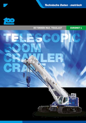 Lánctalpas daruk - teleszkópos gém Tadano GTC-800