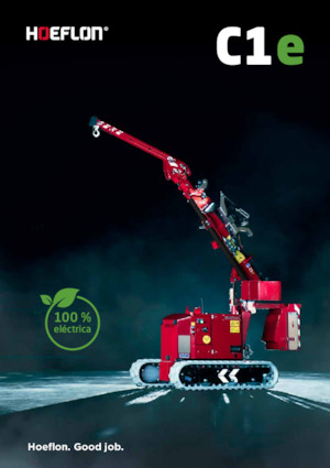 Lánctalpas daruk - teleszkópos gém Hoeflon Hoeflon C1e
