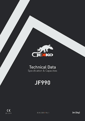 Lánctalpas daruk - teleszkópos gém Jekko JF990