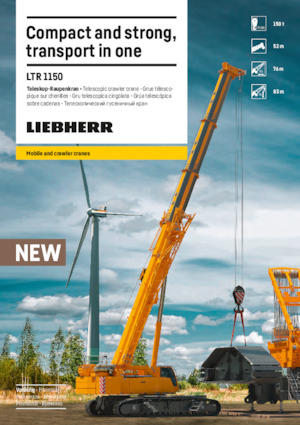 Lánctalpas daruk - teleszkópos gém Liebherr LTR 1150