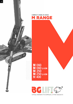 Lánctalpas daruk - teleszkópos gém BG Lift M 060 Li-ion