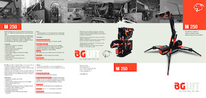 Lánctalpas daruk - teleszkópos gém BG Lift M 250