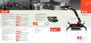 Lánctalpas daruk - teleszkópos gém BG Lift M 400