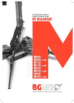 Lánctalpas daruk - teleszkópos gém BG Lift M 400 Li-ion