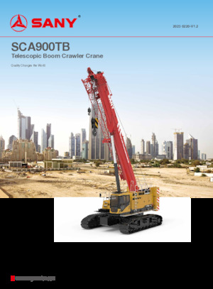 Lánctalpas daruk - teleszkópos gém Sany SCA900TB
