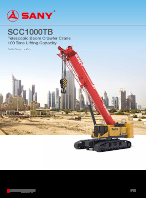 Lánctalpas daruk - teleszkópos gém Sany SCC1000TB