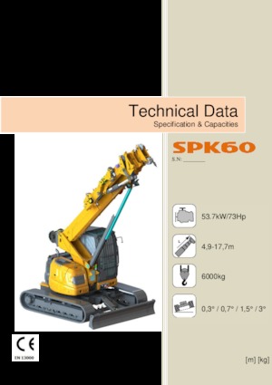 Lánctalpas daruk - teleszkópos gém Jekko SPK60