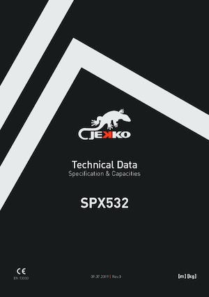 Lánctalpas daruk - teleszkópos gém Jekko SPX532