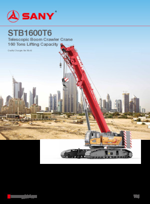 Lánctalpas daruk - teleszkópos gém Sany STB1600T6