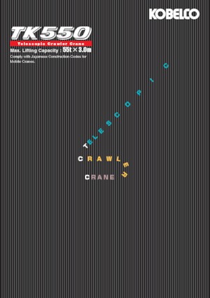 Lánctalpas daruk - teleszkópos gém Kobelco TK550