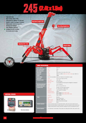 Lánctalpas daruk - teleszkópos gém UNIC URW-245