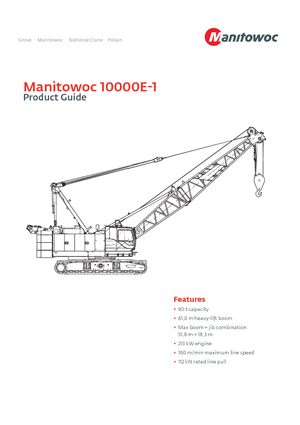 Lánctalpas daruk - rácsos gém Manitowoc 10000 E-1