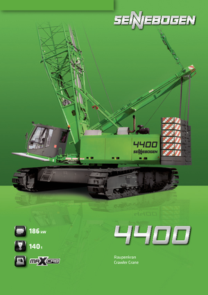 Lánctalpas daruk - rácsos gém Sennebogen 4400 Star Lifter
