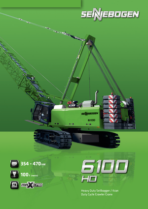 Lánctalpas daruk - rácsos gém Sennebogen 6100 HD-B