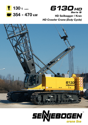 Lánctalpas daruk - rácsos gém Sennebogen 6130 HD